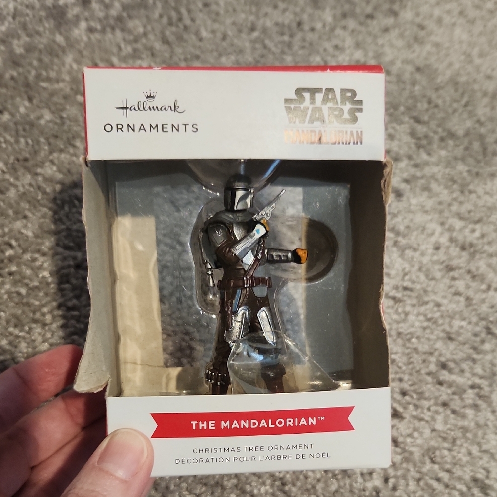 Hallmark Star Wars Mandalorian Ornament - Silver and Brown